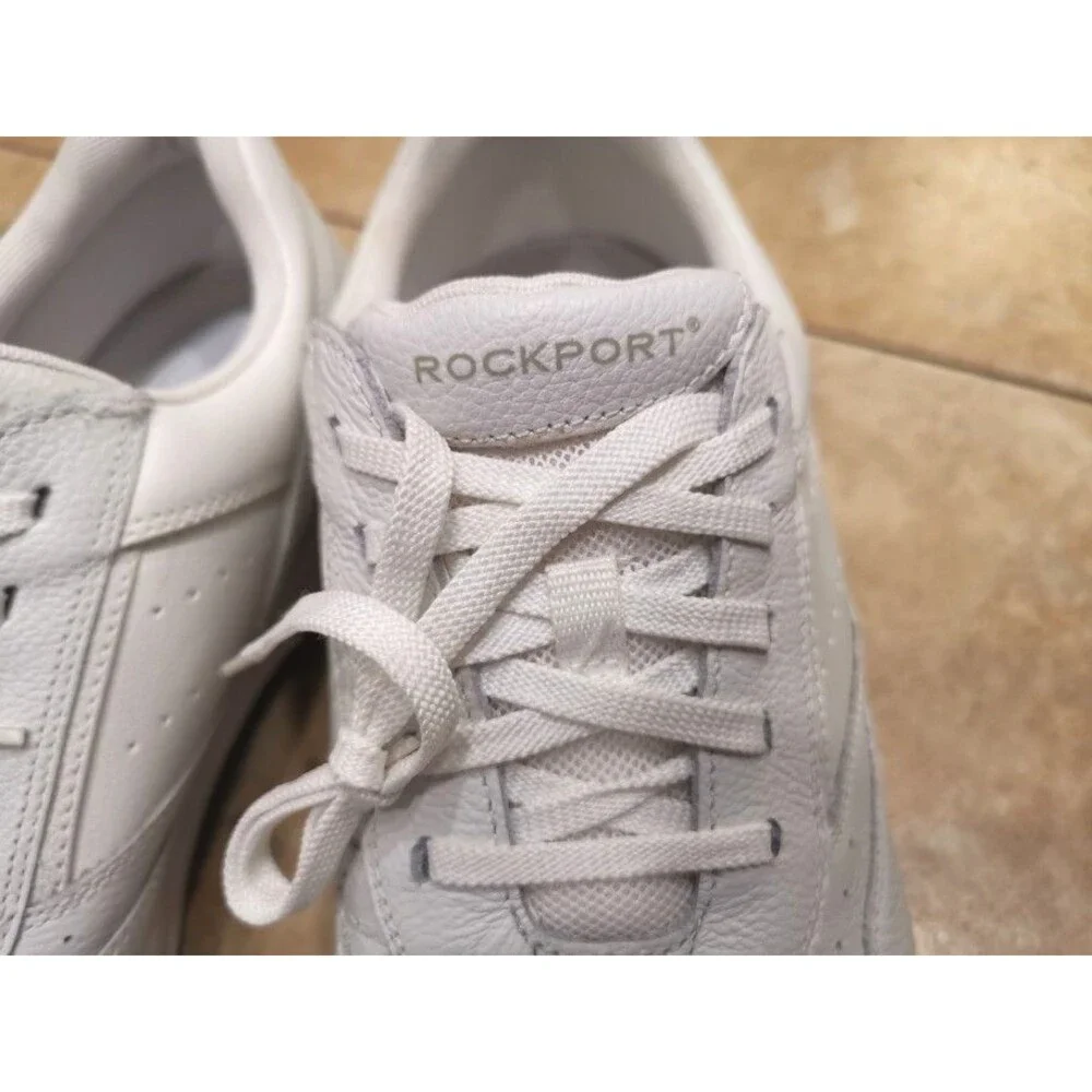 Rockport K71098 Prowalker White Leather Walking Sneaker Shoes Mens Size 9W